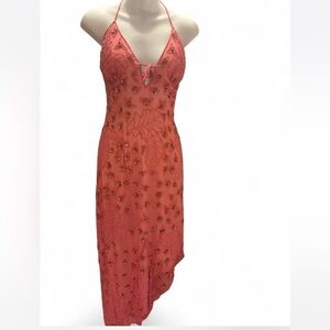 Sean Collection Coral Embellished Dress